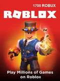 Roblox Gift Card (PC) 1700 Robux - Roblox Key - GLOBAL