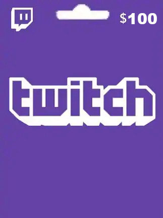 Twitch Gift Card 100 USD - twitch Key - UNITED STATES