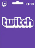 Twitch Gift Card 100 USD - twitch Key - UNITED STATES