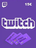 Twitch Gift Card 15 EUR - twitch Key - EUROPE