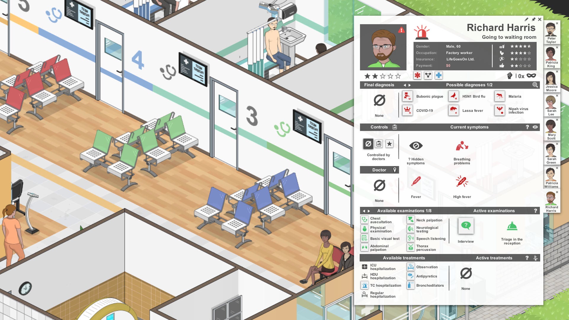 Project Hospital - Department of Infectious Diseases (PC) - Steam Key - GLOBAL