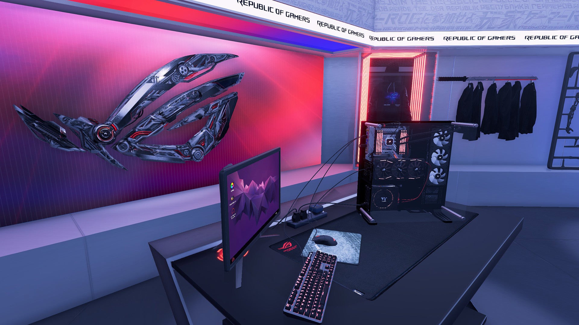 PC Building Simulator - Republic of Gamers Workshop (PC) - Steam Key - EUROPE