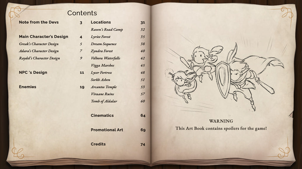 Greak: Memories of Azur - Digital Artbook (PC) - Steam Key - GLOBAL