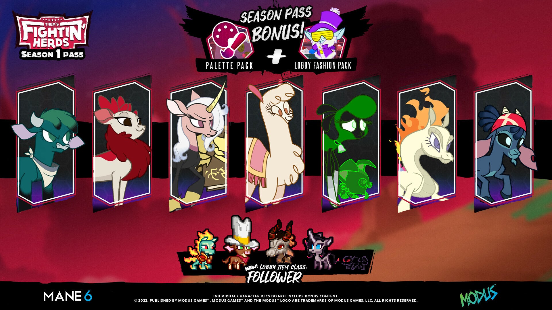 Them's Fightin' Herds - Season 1 Pass (PC) - Steam Key - GLOBAL