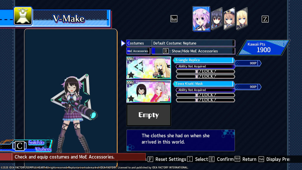 Neptunia Virtual Stars - Towa Kiseki - Vtuber Accessories (PC) - Steam Key - GLOBAL