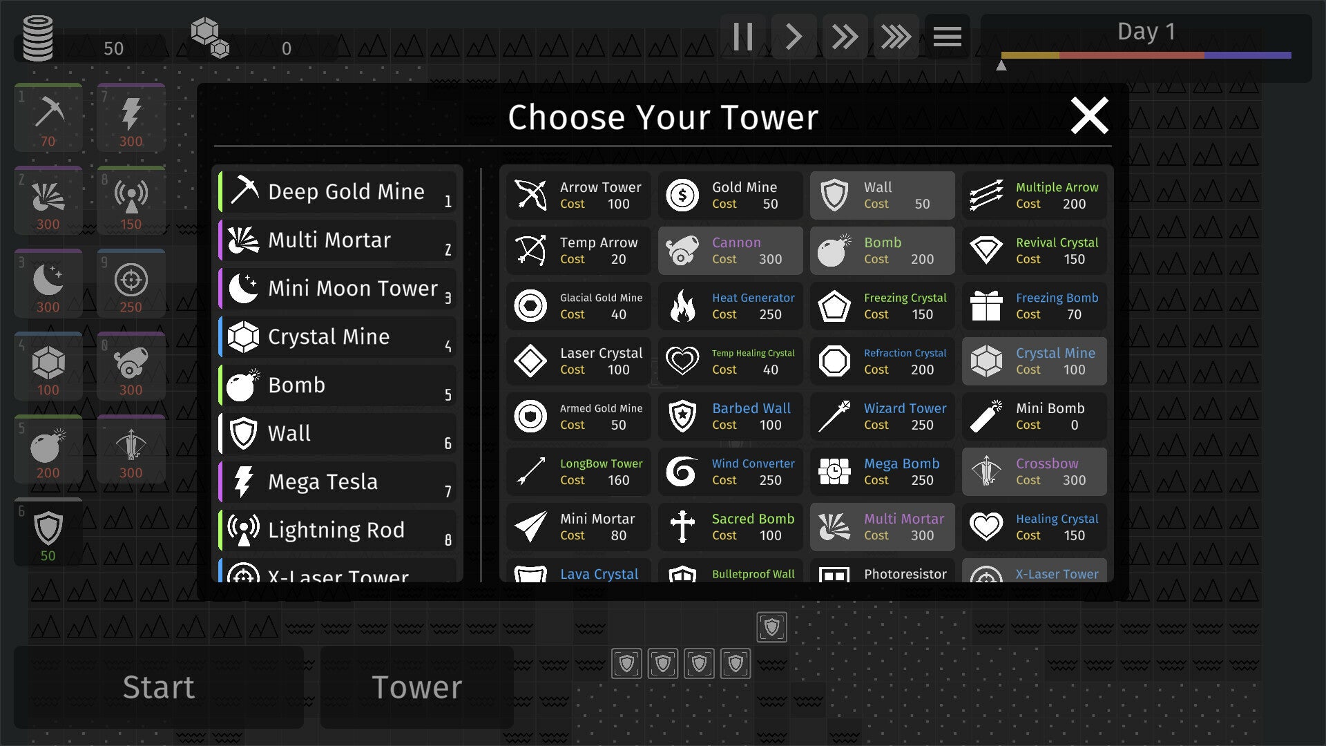 Minimalist Tower Defense (PC) - Steam Key - GLOBAL