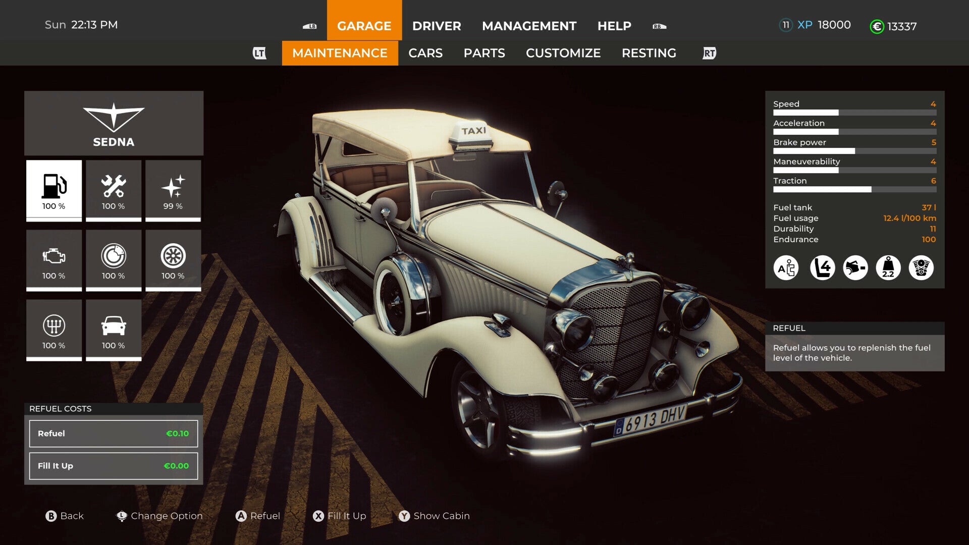 Taxi Life - VIP Vintage Convertible Car (PC) - Steam Key - GLOBAL