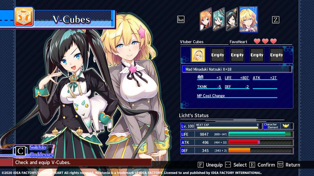 Neptunia Virtual Stars - Aogiri High School Pack (PC) - Steam Key - GLOBAL