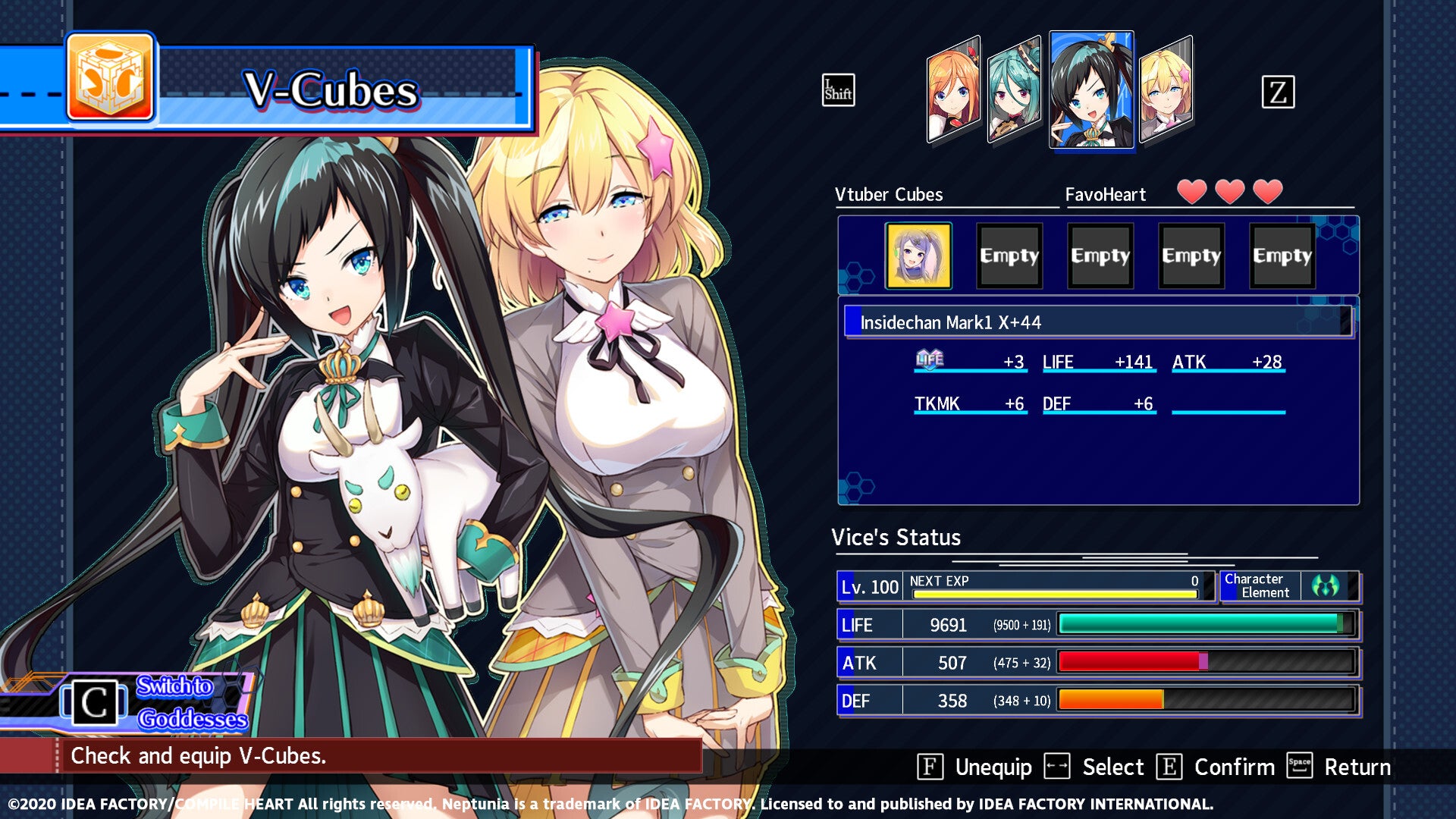 Neptunia Virtual Stars - INSIDEChan Sisters Pack (PC) - Steam Key - GLOBAL