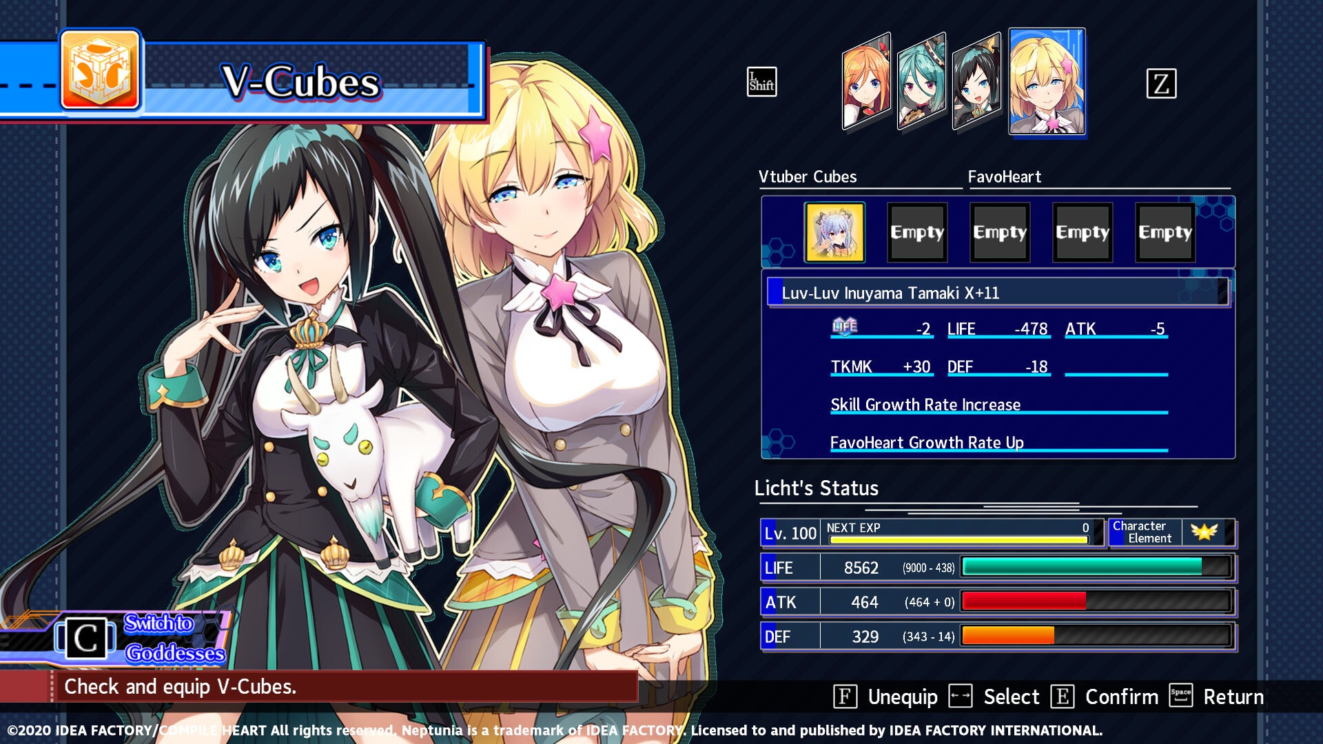 Neptunia Virtual Stars - Inuyama Tamaki Pack (PC) - Steam Key - GLOBAL
