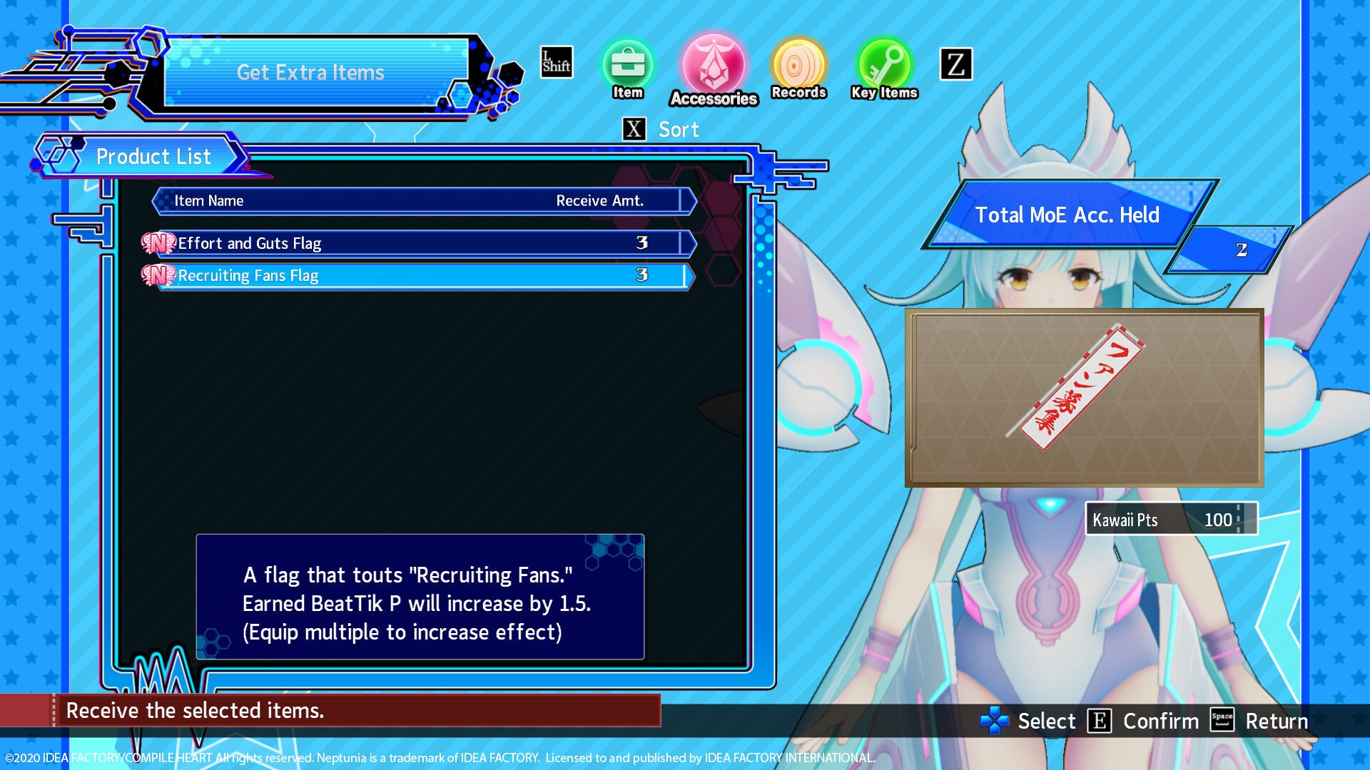 Neptunia Virtual Stars - Item Booster Pack (PC) - Steam Key - GLOBAL