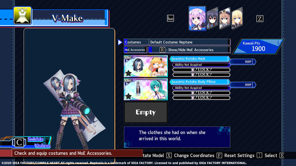 Neptunia Virtual Stars - Iwasimiz Kotoko Pack (PC) - Steam Key - GLOBAL