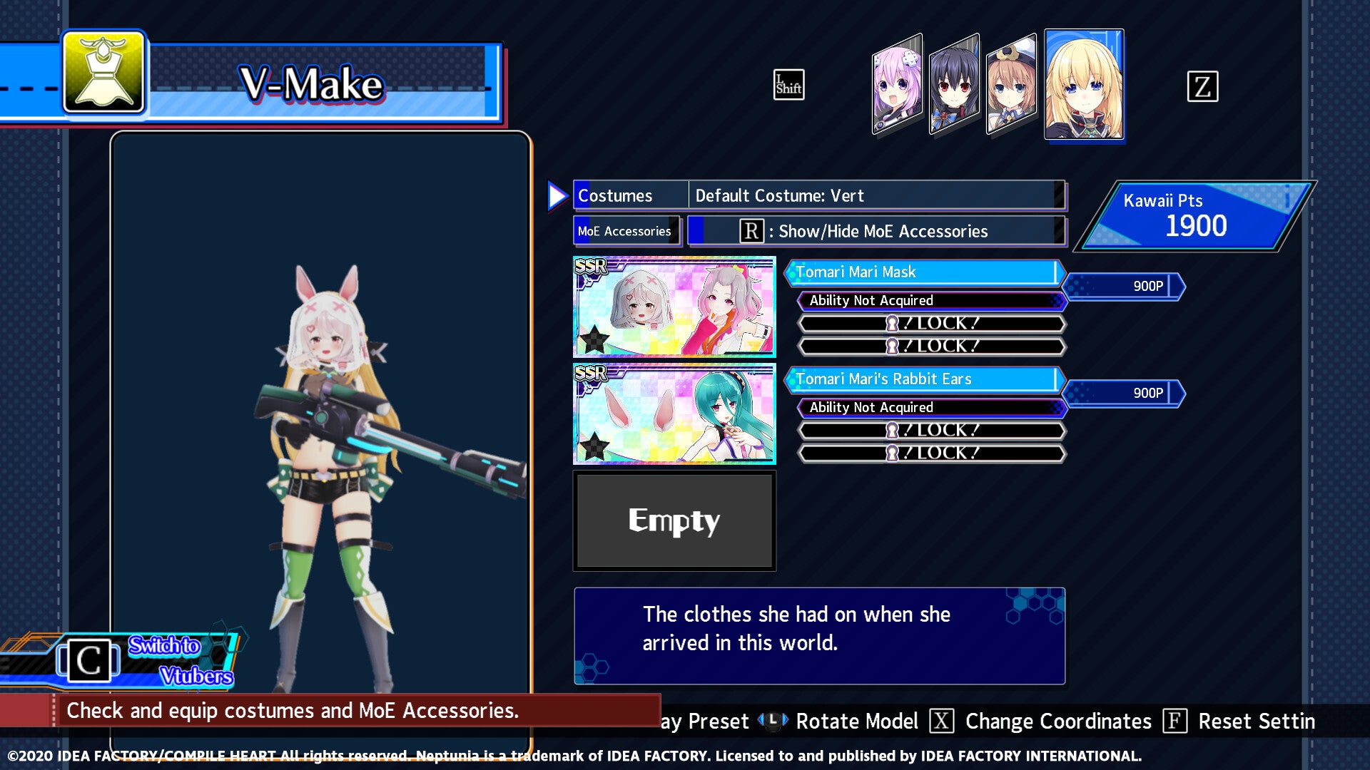 Neptunia Virtual Stars - Tomari Mari Pack (PC) - Steam Key - GLOBAL
