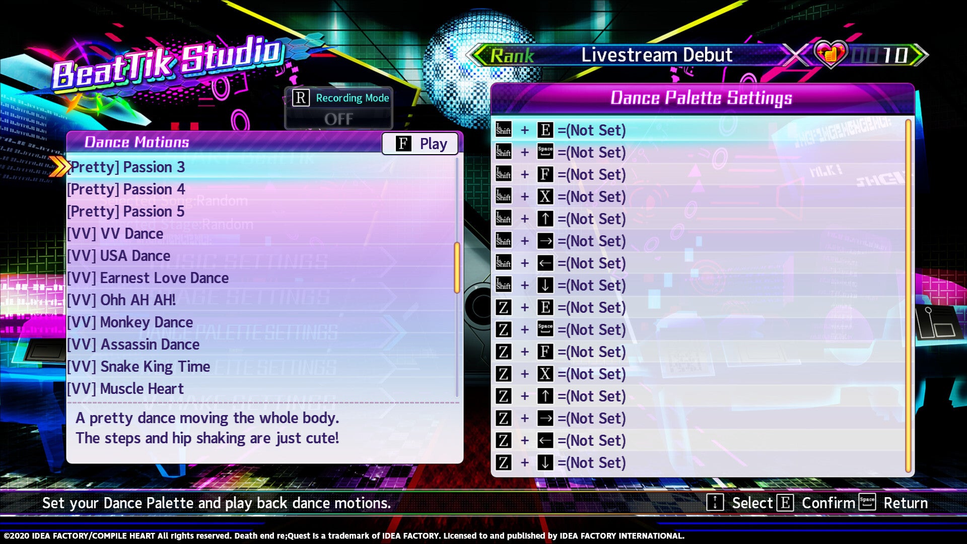 Neptunia Virtual Stars - Unlock All BeatTik Dances (PC) - Steam Key - GLOBAL