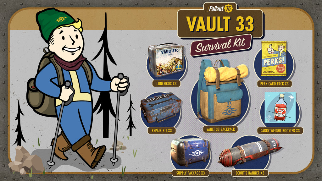 Fallout 76 - Vault 33 Survival Kit (Xbox One) - Xbox Live Key - GLOBAL