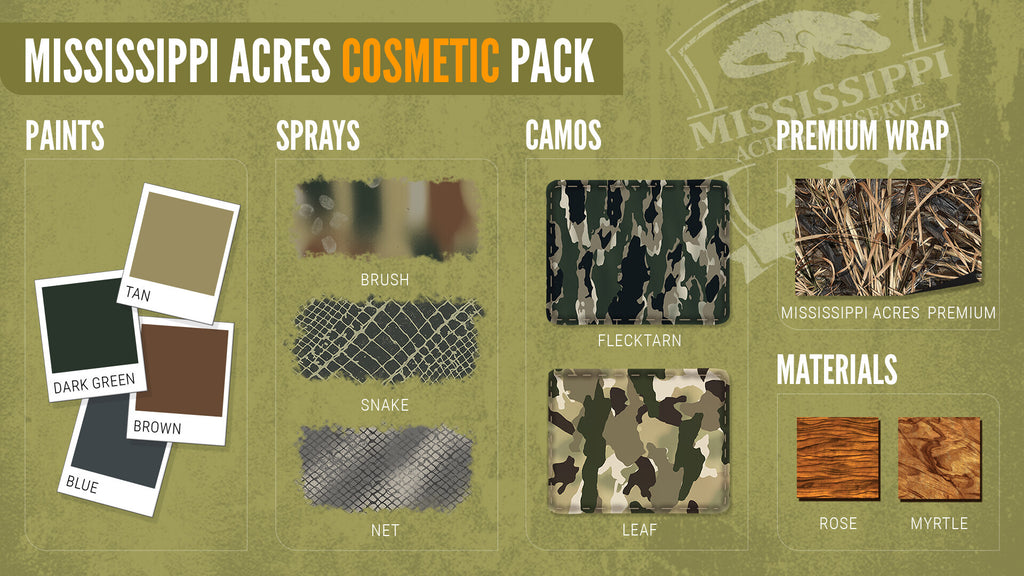 TheHunter: Call of the Wild - Mississippi Acres Cosmetic Pack (PC) - Steam Key - GLOBAL