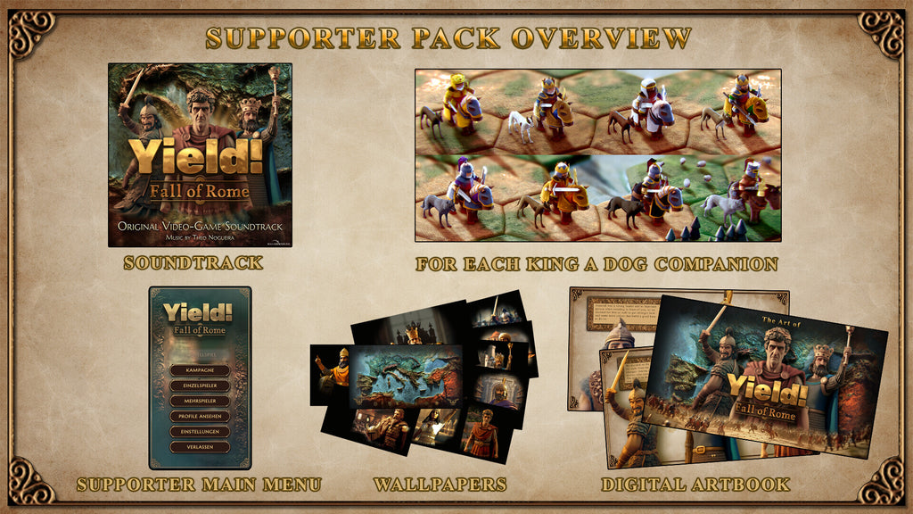 Yield! Fall of Rome - Supporter Pack (PC) - Steam Key - GLOBAL