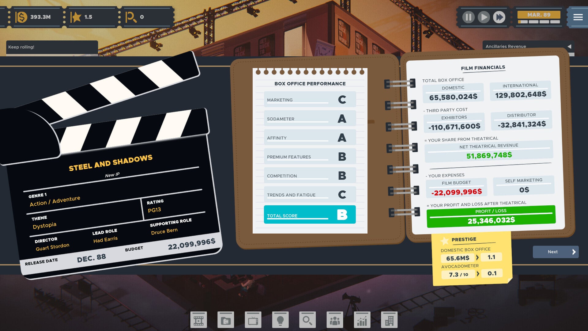 The Executive - Movie Industry Tycoon (PC) - Steam Key - GLOBAL