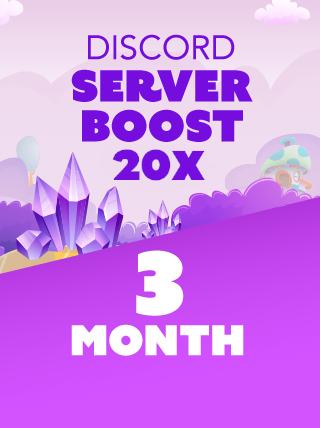Discord Server Boost 4 Months - Direct Top-Up Key - GLOBAL