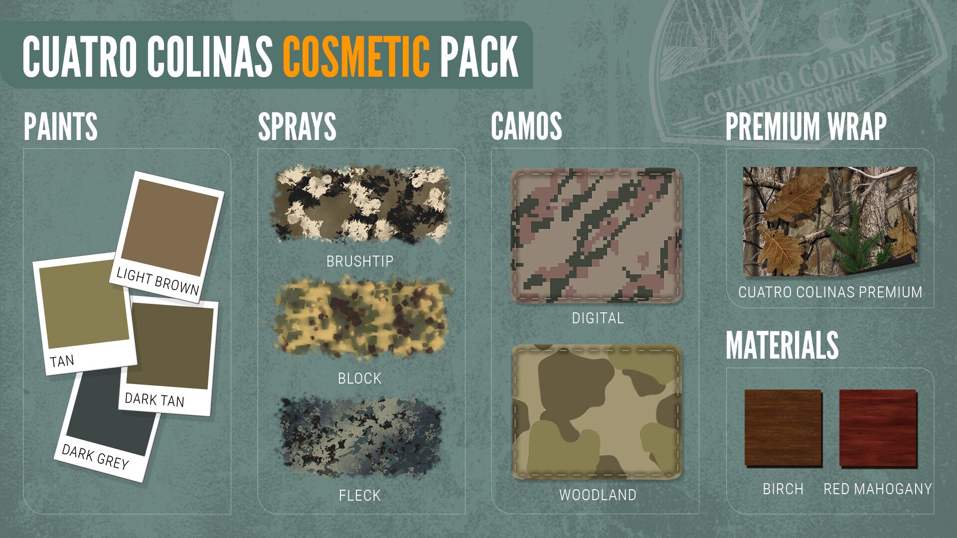 theHunter: Call of the Wild - Cuatro Colinas Cosmetic Pack (PC) - Steam Key - GLOBAL