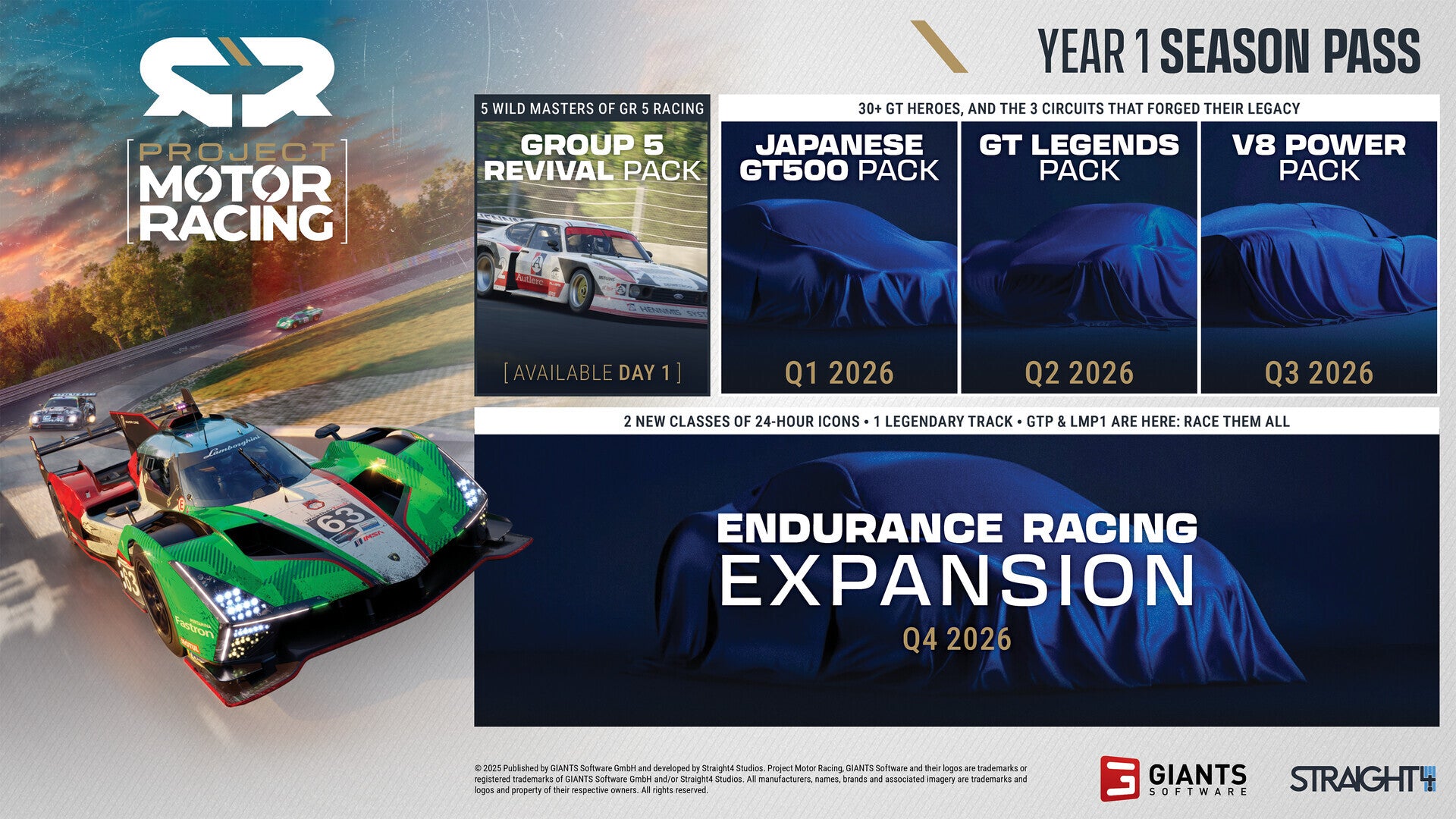 Project Motor Racing: Year 1 Season Pass (PC) - Steam Key - GLOBAL