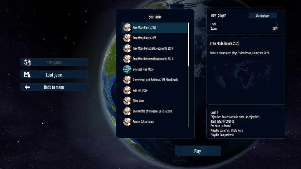 Geo-Political Simulator 2026 Edition (PC) - Steam Key - ROW