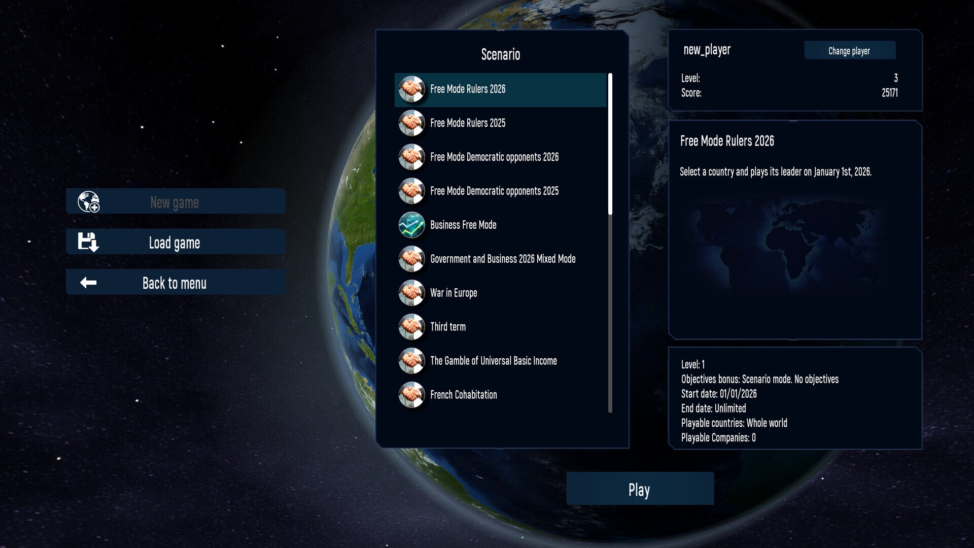 Geo-Political Simulator 2026 Edition (PC) - Steam Key - ROW