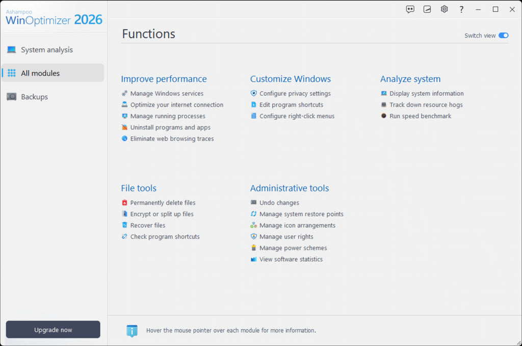 Ashampoo WinOptimizer 2026 (PC) (1 Device, Lifetime)  - Ashampoo Key - GLOBAL