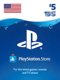 PlayStation Network Gift Card 5 USD  - PSN Key  - UNITED STATES