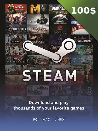 Steam Gift Card 100 USD - Steam Key  - TURKEY