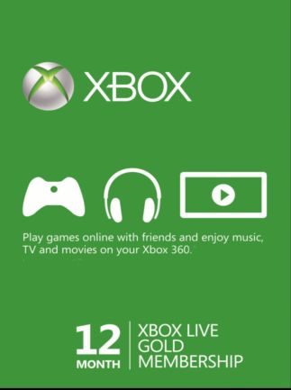 Xbox Live GOLD Subscription Card 12 Months Xbox Live GLOBAL