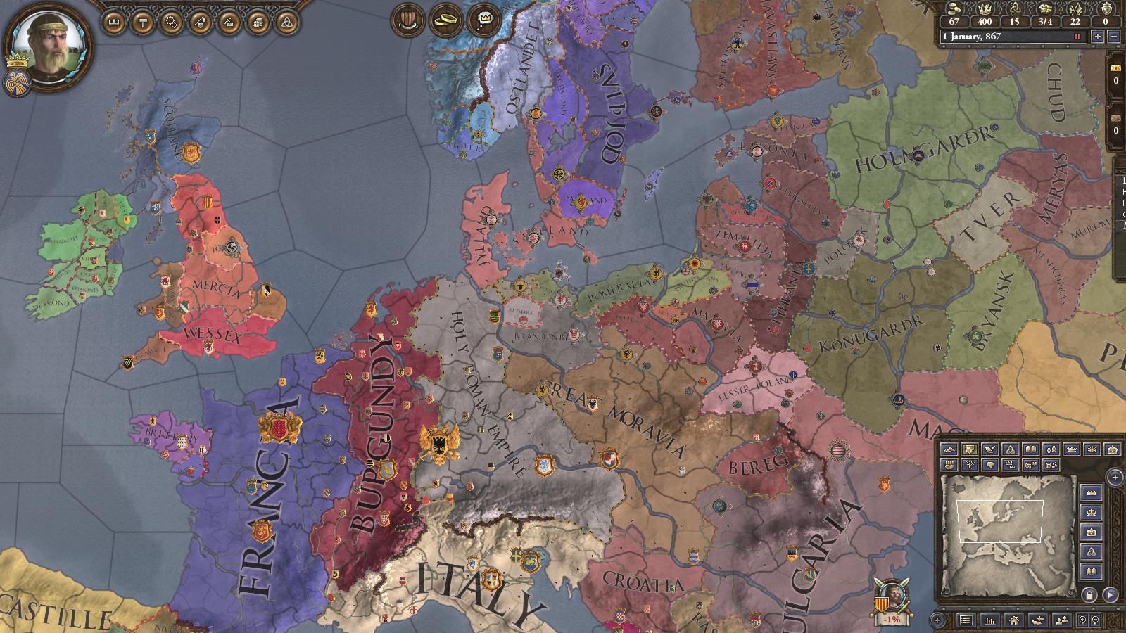 Crusader Kings II - Sunset Invasion Steam Key GLOBAL