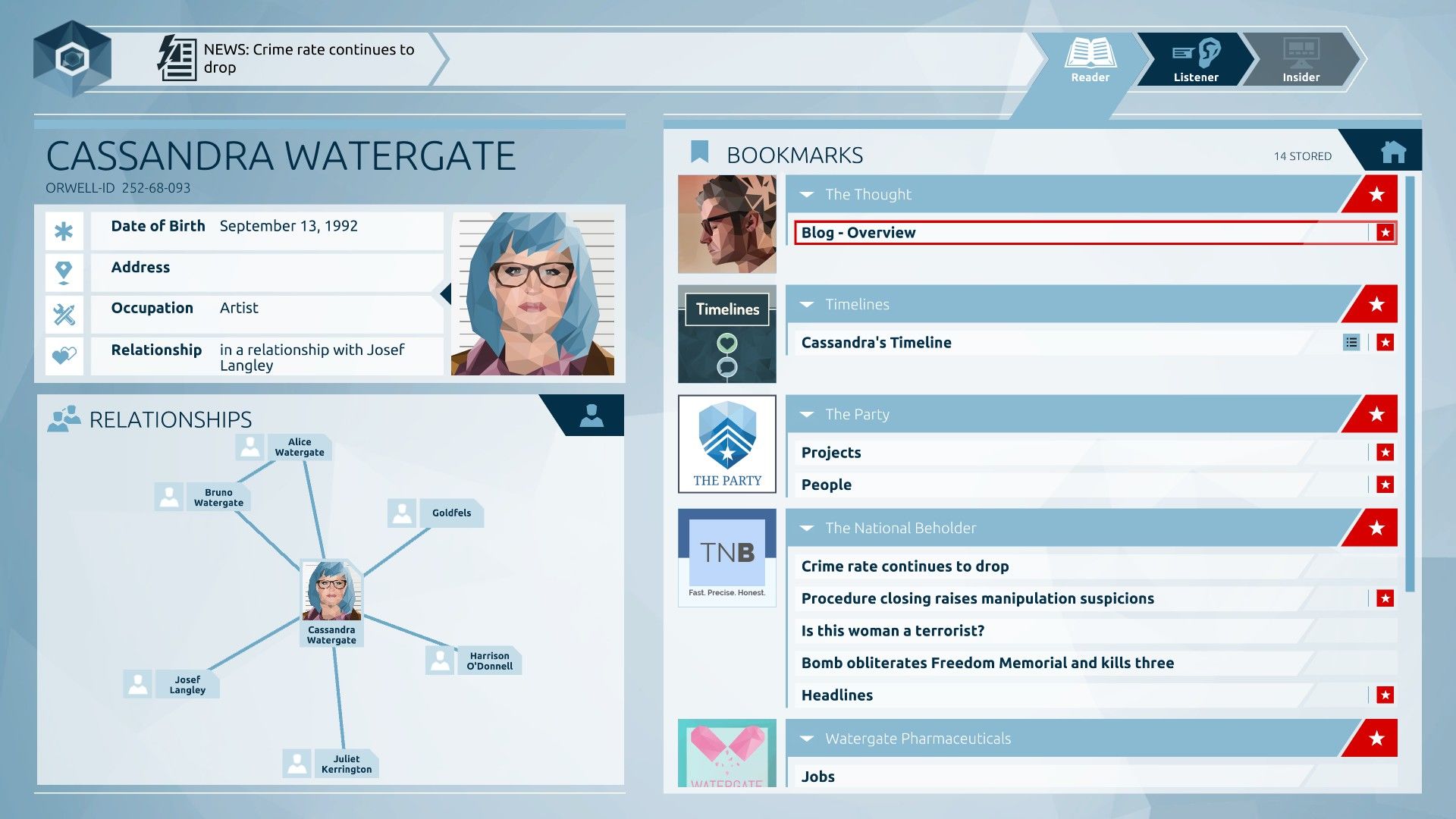 Orwell: Keeping an Eye On You Steam Key GLOBAL