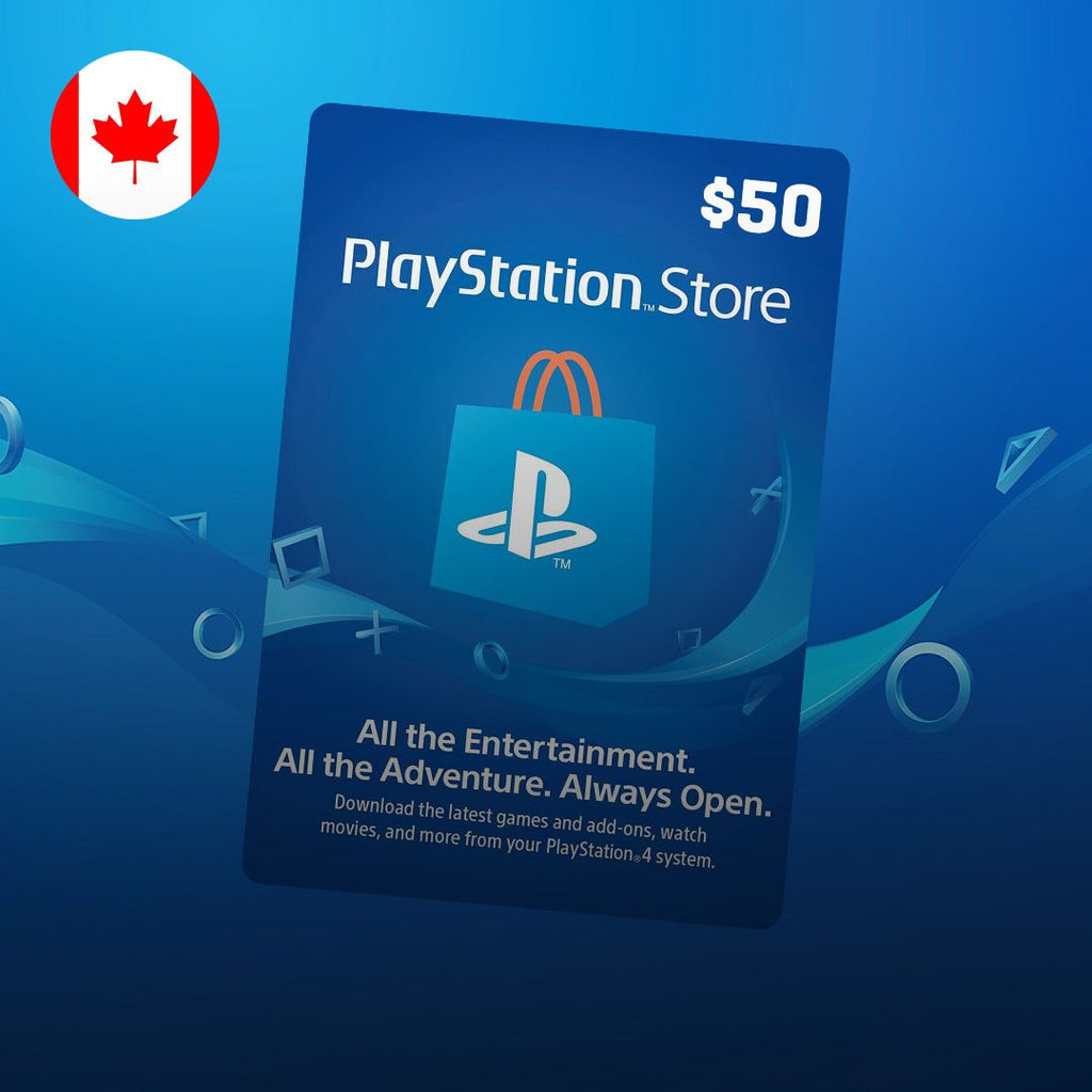 PlayStation Network Gift Card 50 CAD - PSN Canada
