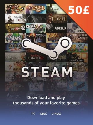 Steam Gift Card 55 GBP - Steam Key  - UNITED KINGDOM