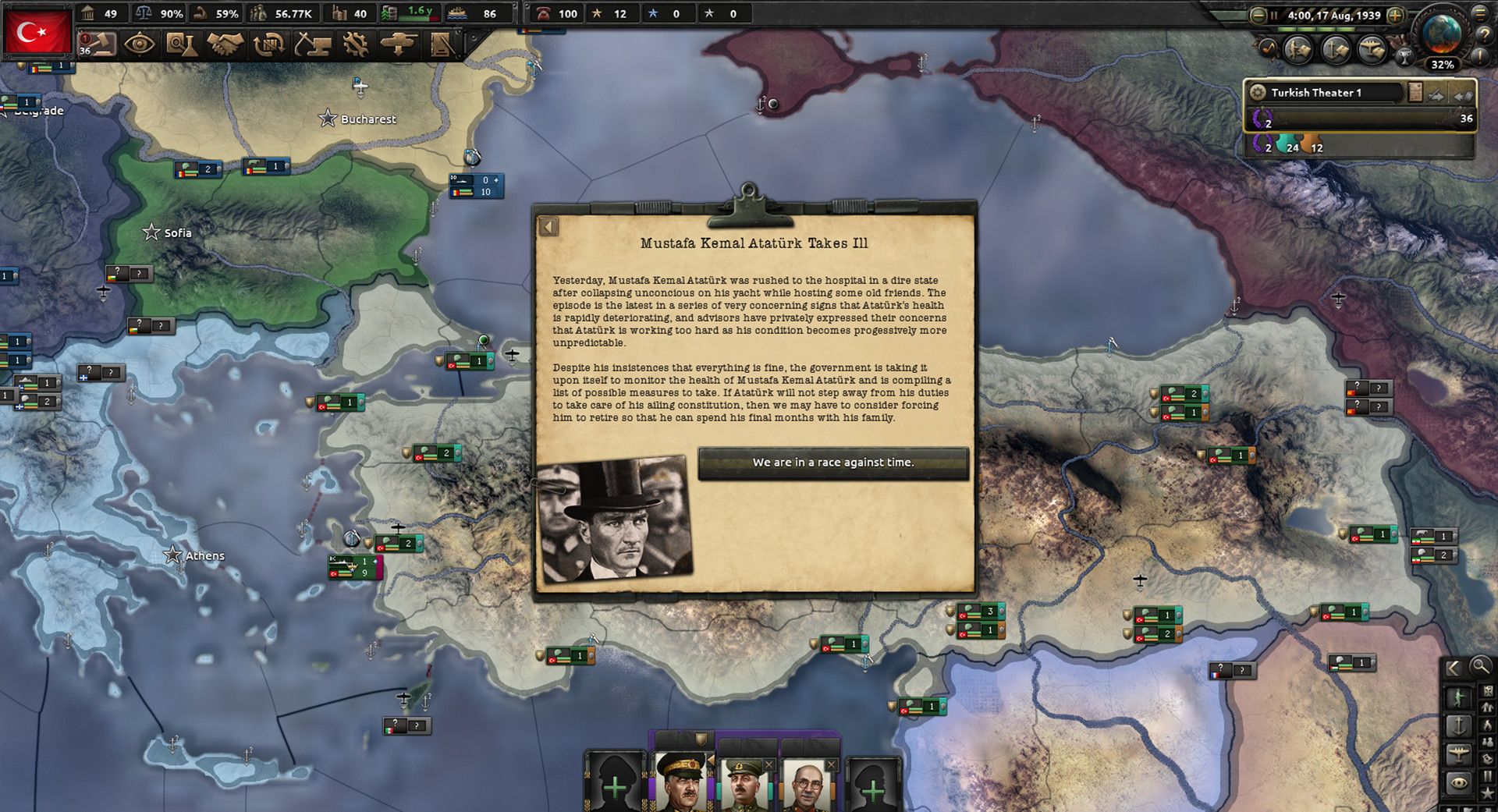 Hearts of Iron IV: Battle for the Bosporus (PC) - Steam Key - GLOBAL