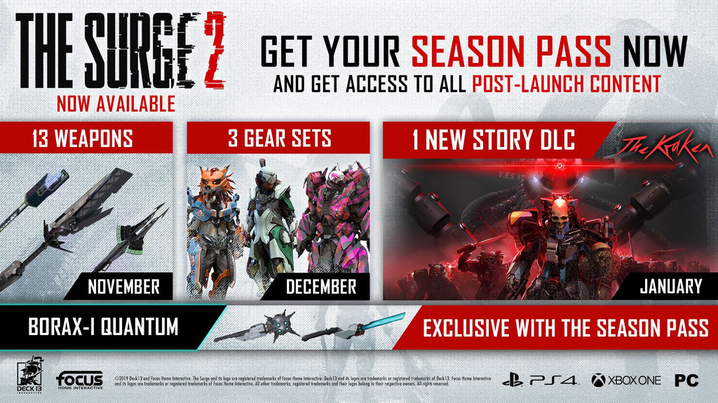 THE SURGE 2 - SEASON PASS (DLC) - Steam - Key GLOBAL