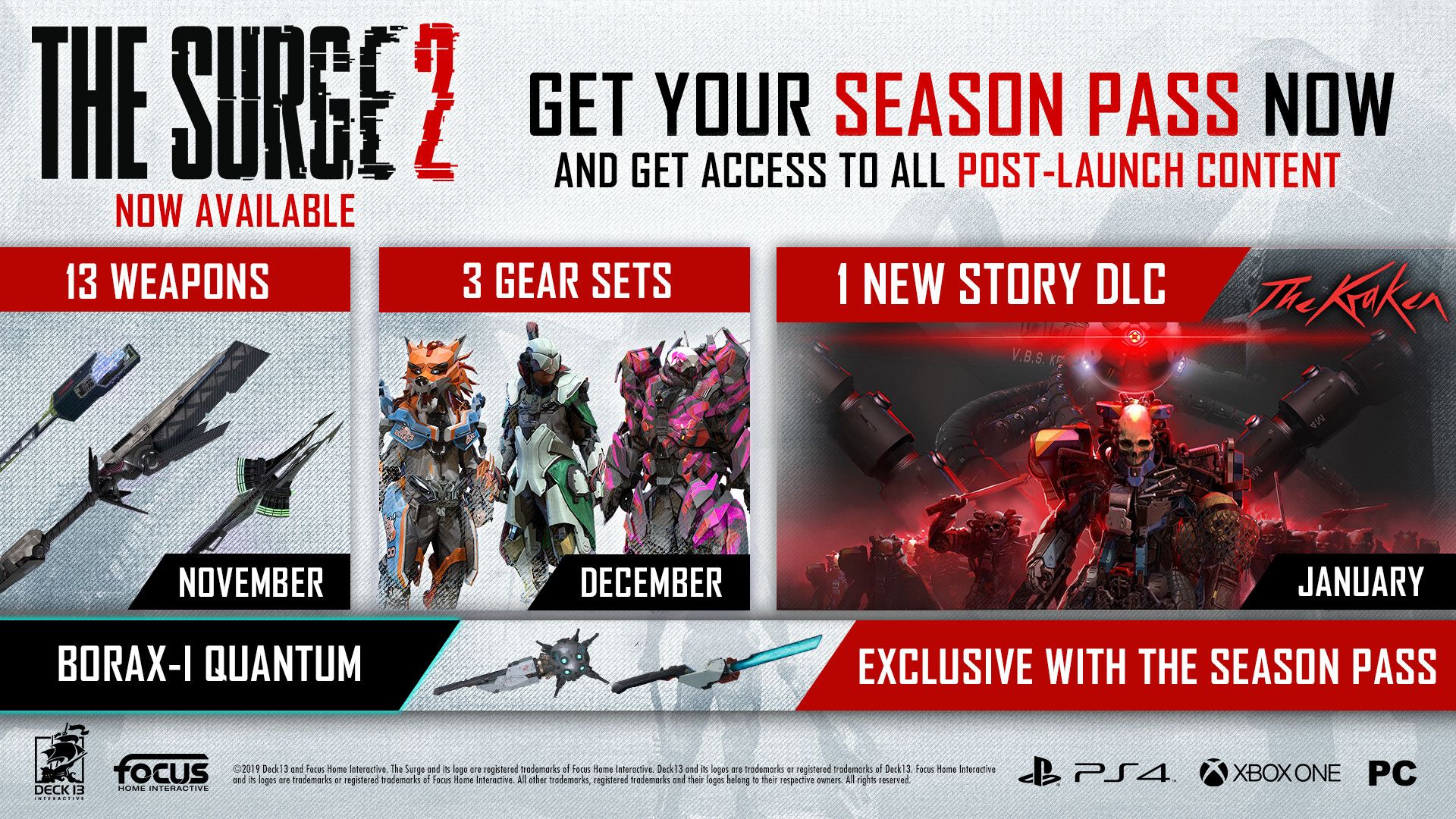 THE SURGE 2 - SEASON PASS (DLC) - Steam - Key GLOBAL