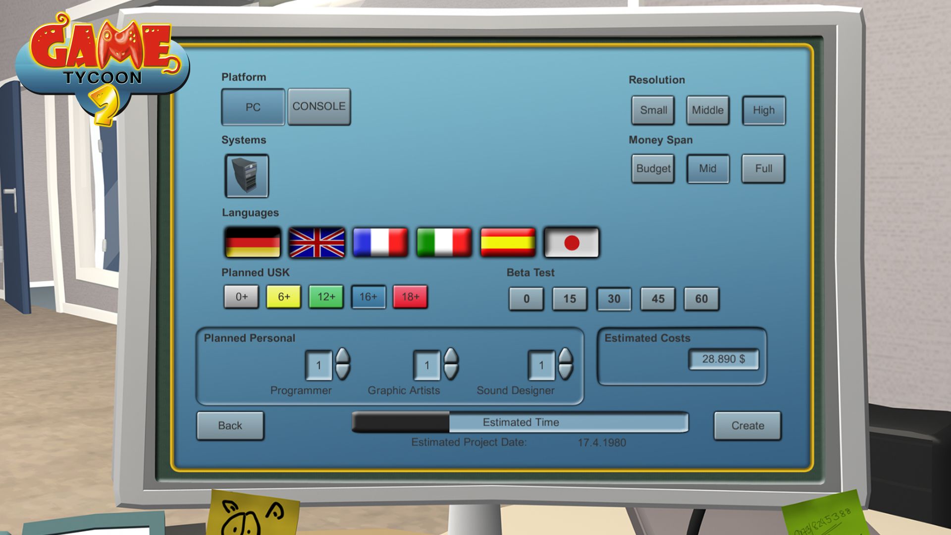 Game Tycoon 2 Steam Key GLOBAL