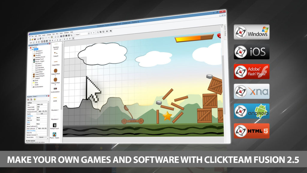 Clickteam Fusion 2.5 - HTML5 Exporter Steam Key GLOBAL