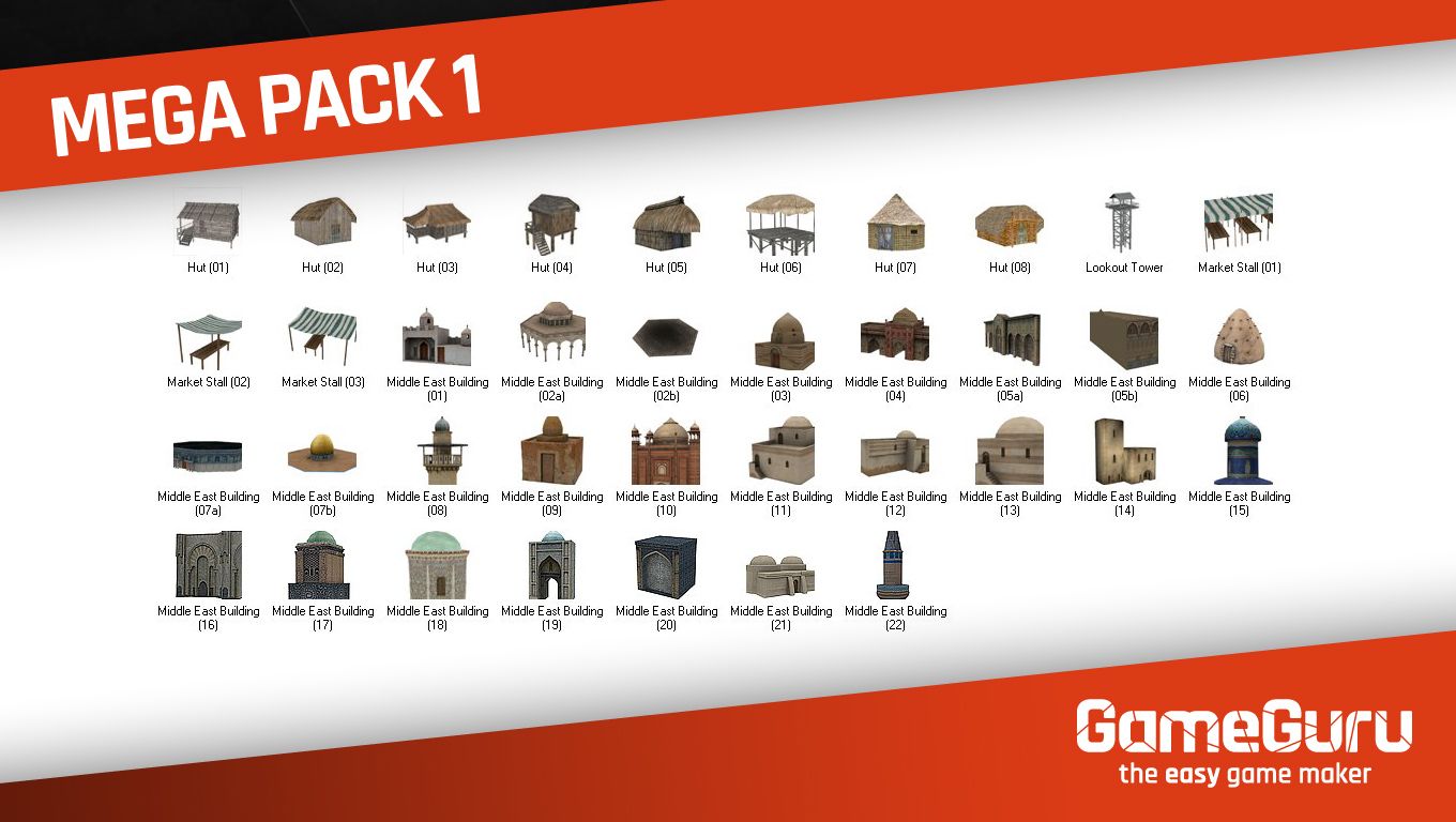 GameGuru - Mega Pack 1 Steam Key GLOBAL