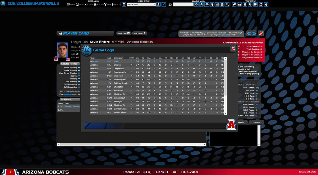 Draft Day Sports College Basketball 3 Steam Key GLOBAL