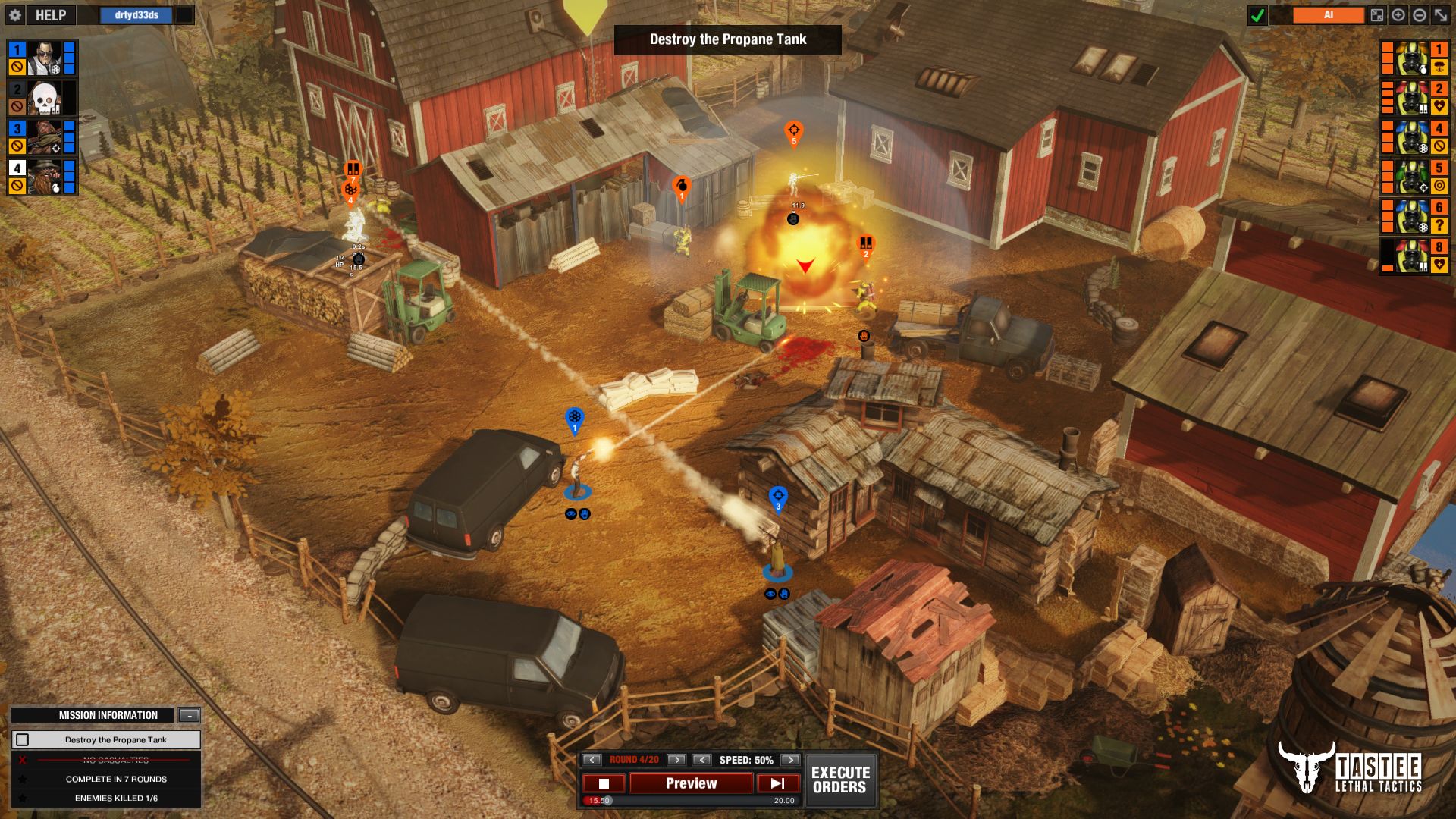 TASTEE: Lethal Tactics Steam Key GLOBAL