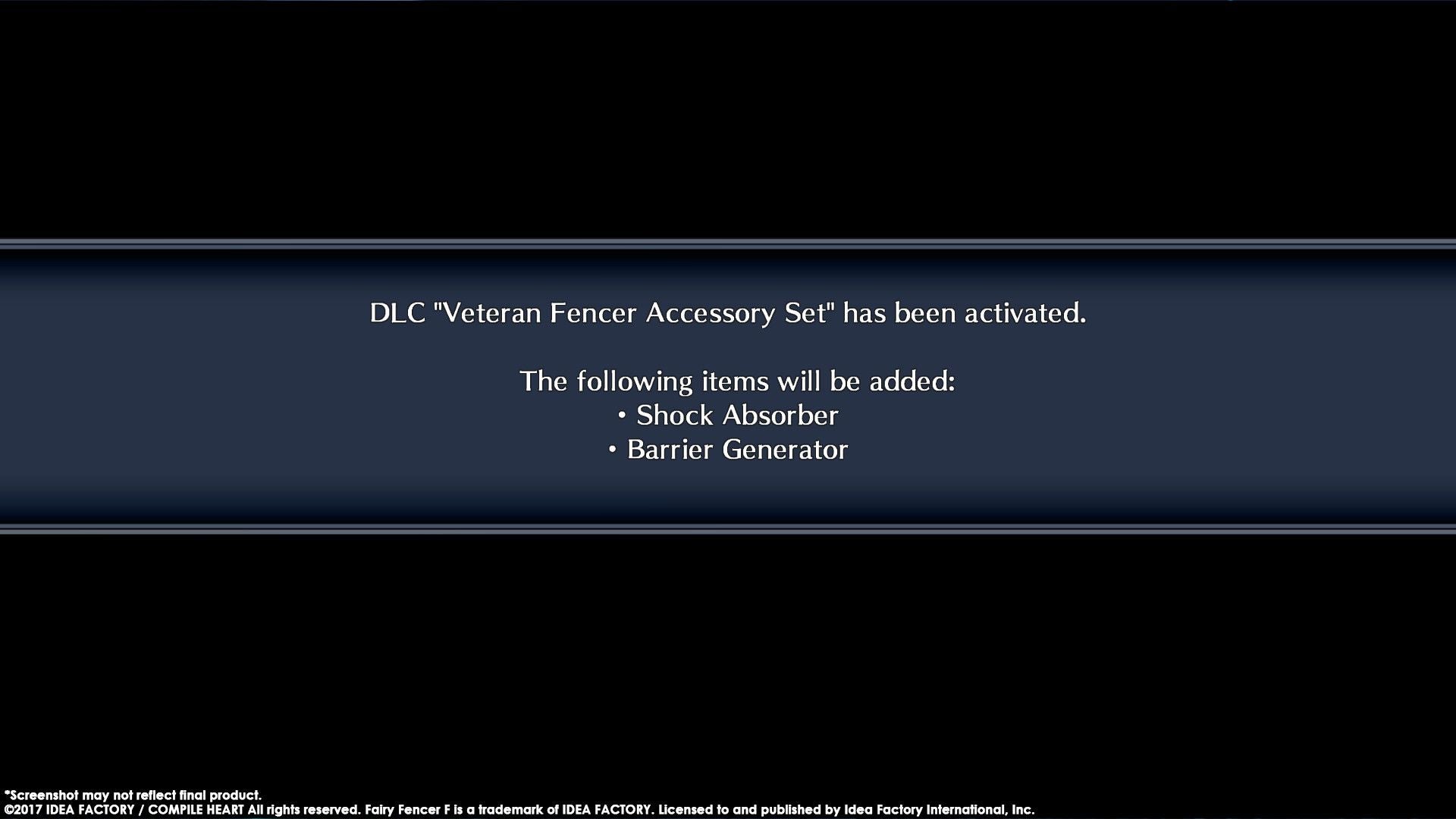Fairy Fencer F ADF Veteran Fencer Accessory Set Steam Key GLOBAL