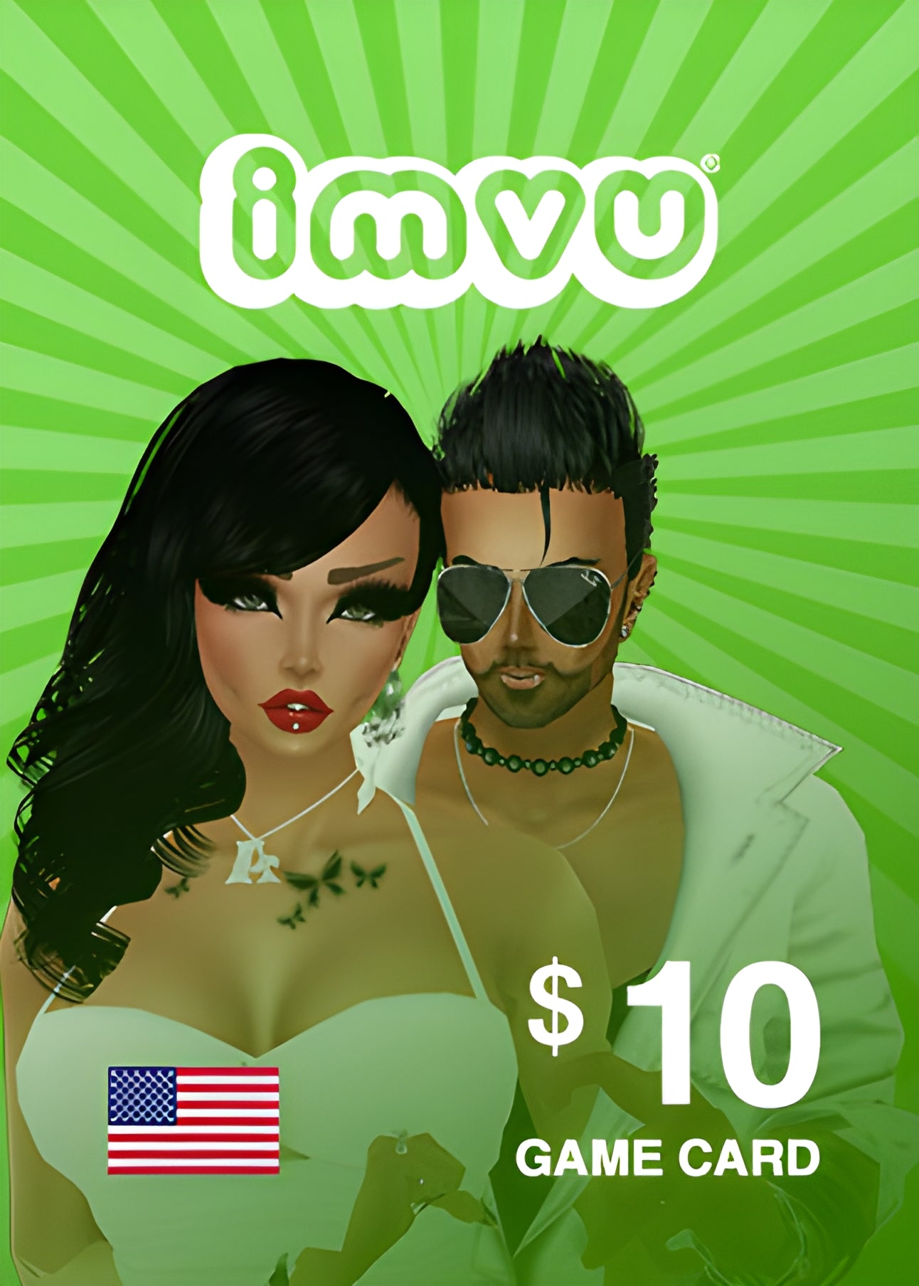 IMVU Game Card 10 USD Imvu NORTH AMERICA