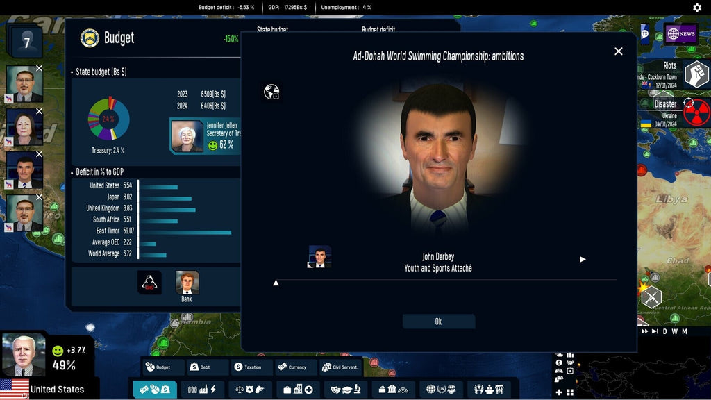 Geo-Political Simulator 5 (PC) - Steam Key - GLOBAL