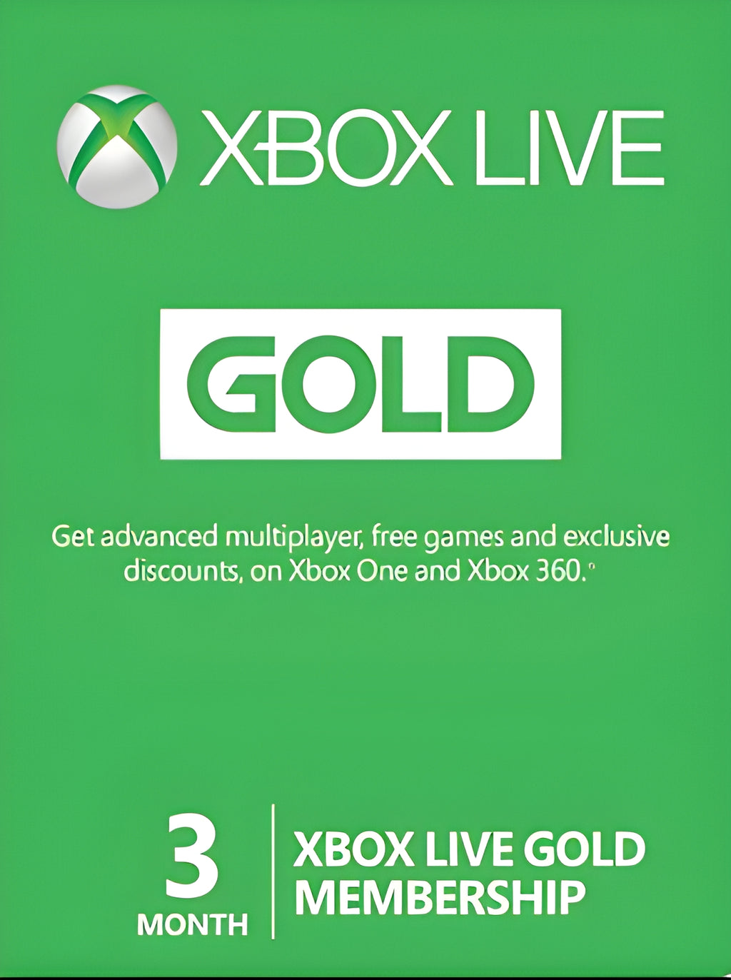 Xbox Live GOLD Subscription Card 3 Months Xbox Live GLOBAL