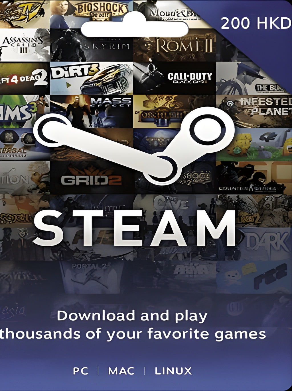 Steam Gift Card 200 HKD - Steam Key - Hong Kong