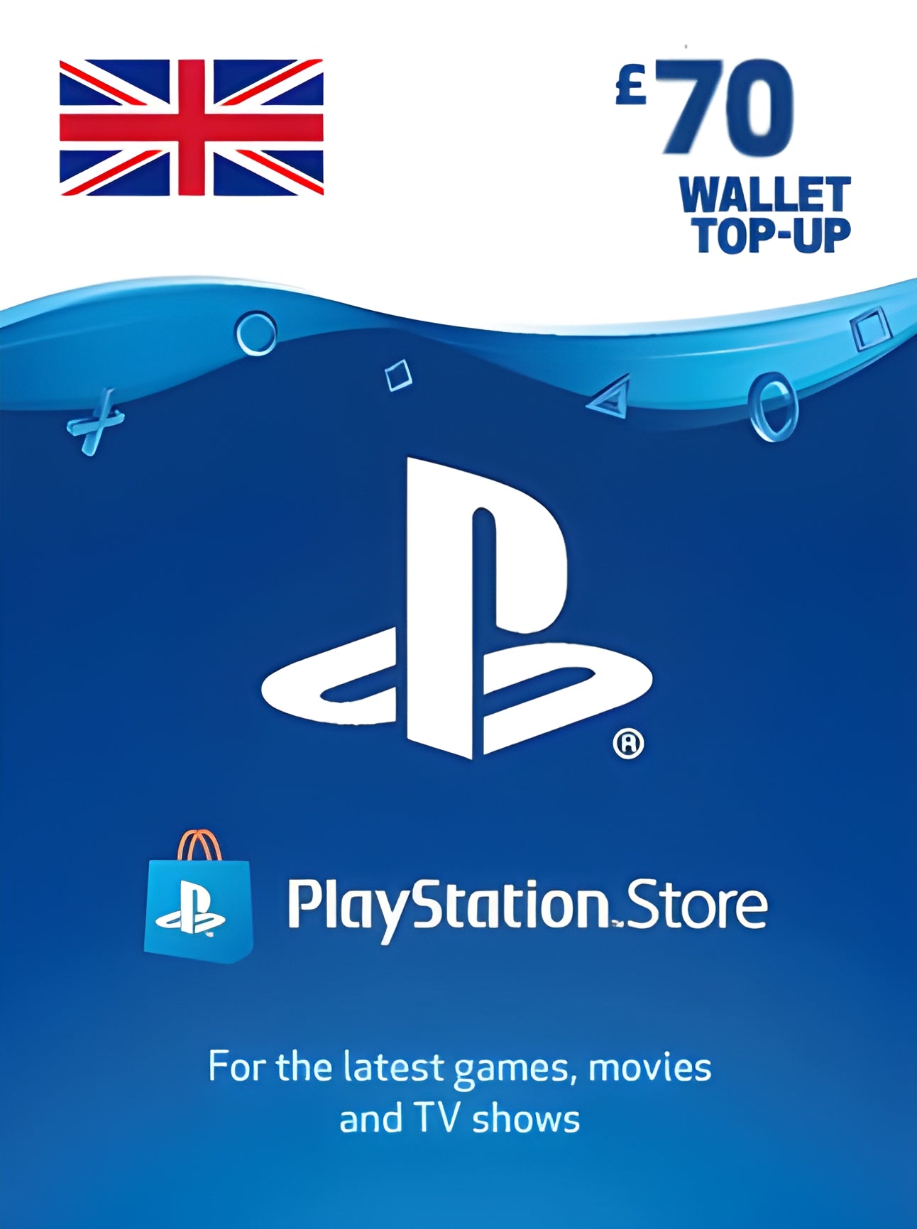 PlayStation Network Gift Card 70 GBP  - PSN Key  - UNITED KINGDOM