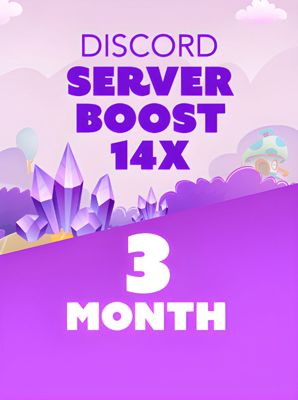 Discord Server Boost x14 - 1 Month - Official Website Key - GLOBAL